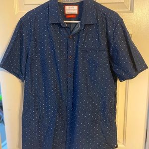 Denim & Flower large slim fit navy blue with polka dots